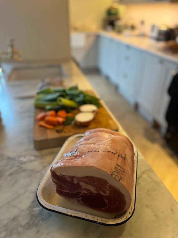 Free range dry cured ham - unsmoked