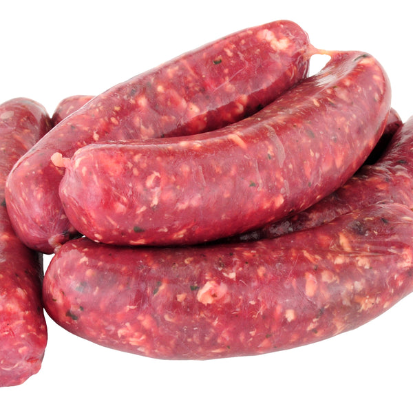 Wild venison sausages (gluten free, additive free)